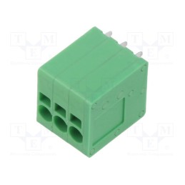 10 pcs : EB163A-03-A-180 - PCB terminal block, Contacts ph: 3.5mm, ways: 3, straight, on PCBs