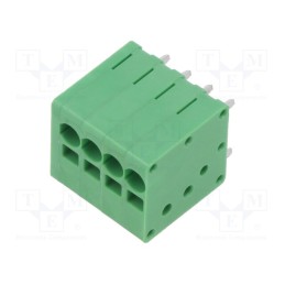 10 pcs : EB163A-04-A-180 - PCB terminal block, Contacts ph: 3.5mm, ways: 4, straight, on PCBs