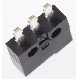 1 pcs - Omron Plunger Micro Switch, Through Hole Terminal, 500 mA @ 30 V dc, SPDT, IP40