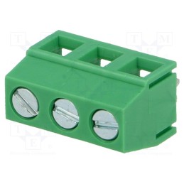 20 pcs : EB21A-03-D - PCB terminal block, angled 90°, 5.08mm, ways: 3, on PCBs, 1.5mm2