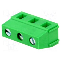 20 pcs : EBAG-03-M - PCB terminal block, angled 90°, 7.5mm, ways: 3, on PCBs, 2.5mm2
