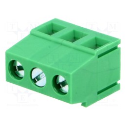 20 pcs : EBVA-03-D - PCB terminal block, angled 90°, 5.08mm, ways: 3, on PCBs, 1.5mm2