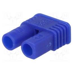 10 pcs : EC2-F - Plug, DC supply, EC2, female, PIN: 2, for cable, soldering, blue, 15A