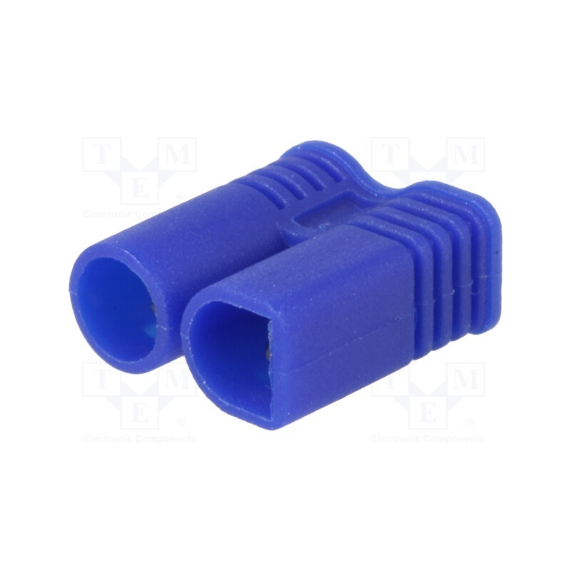10 pcs : EC2-M - Plug, DC supply, EC2, male, PIN: 2, for cable, soldering, blue, 15A