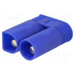 10 pcs : EC5-M - Plug, DC supply, EC5, male, PIN: 2, for cable, soldering, blue, 40A