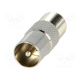 10 pcs : EF-312 - Adapter, F socket,coaxial 9.5mm plug