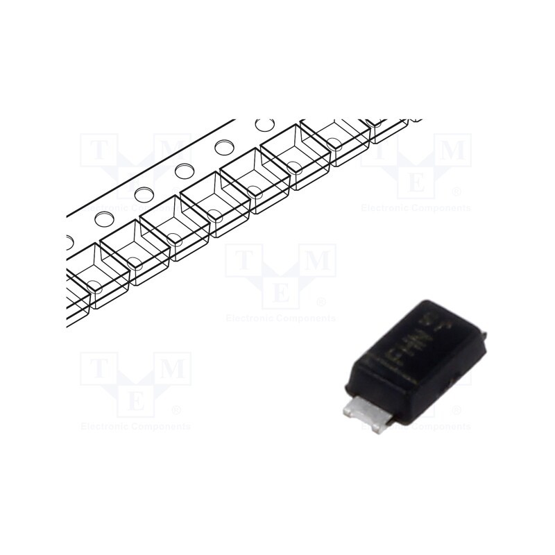 20 pcs : DFLZ6V2-7 - Diode: Zener, 1W, 6.2V, SMD, , PowerDI®123, single diode