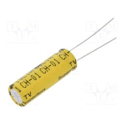 10 pcs : TV1030-3R0106-R - Supercapacitor, THT, 10F, 3VDC, -10÷30%, Body dim: Ø10.5x31.5mm