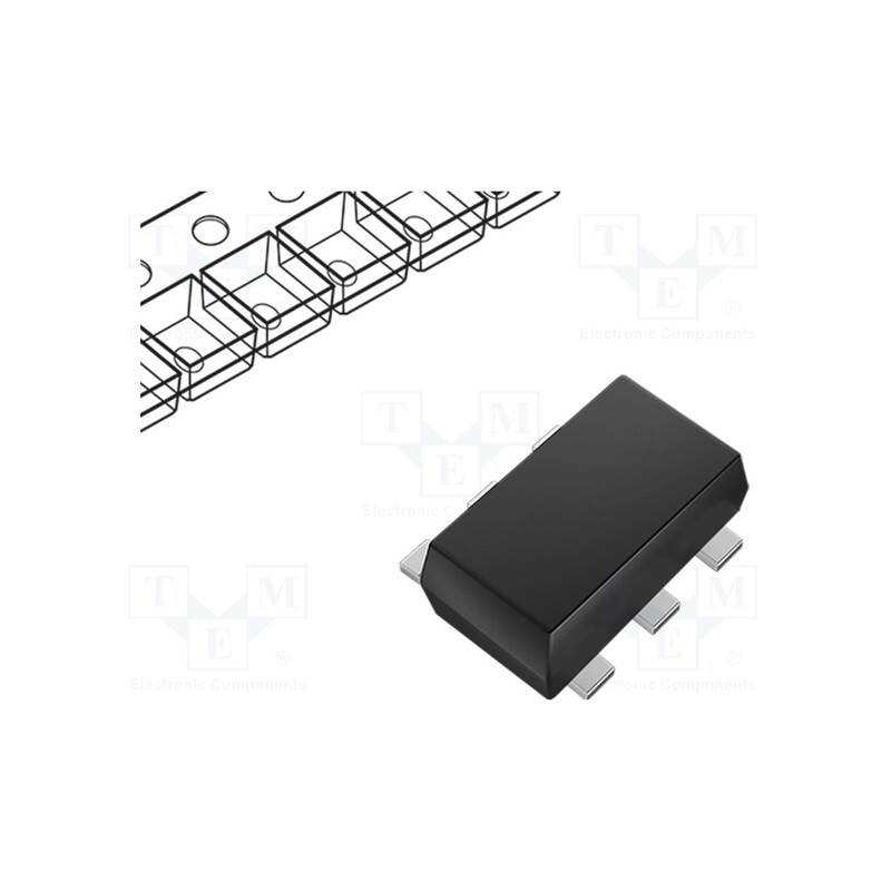 20 pcs : NX3020NAKV,115 - Transistor: N-MOSFET x2, unipolar, 30V, 120mA, Idm: 0.8A, 375mW