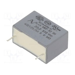 10 pcs : R463I322000H3M - Capacitor: polypropylene, 0.22uF, 18x17.5x6mm, THT, ±20%, 15mm
