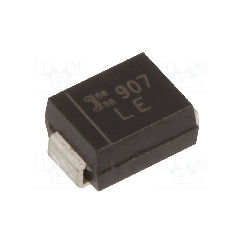 20 pcs : SMBJ12A-13-F - Diode: TVS, 600W, 13.3÷15.3V, 30.2A, unidirectional, SMB,