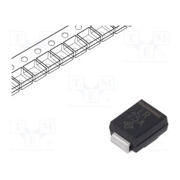 20 pcs : SMBJ17A-E3/52 - Diode: TVS, 600W, 19.9V, 21.7A, unidirectional, SMB, , SMBJ