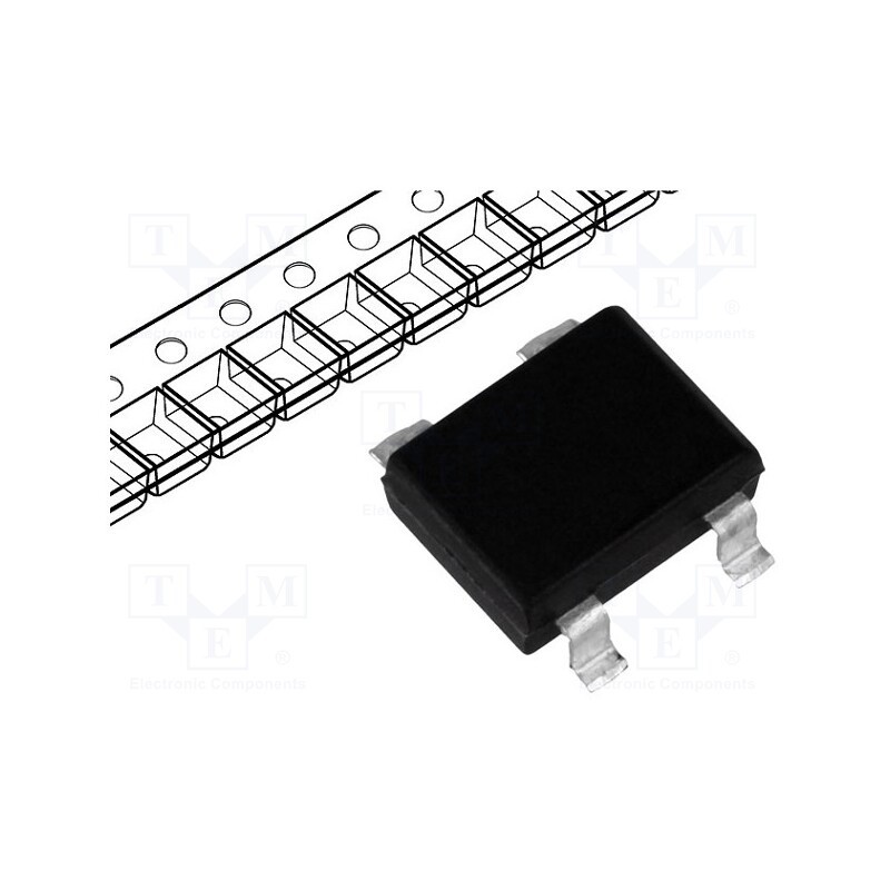 20 pcs : B500S15A - Bridge rectifier: single-phase, 1kV, If: 1.5A, Ifsm: 45A, SO-DIL
