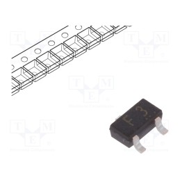 50 pcs : 1SS193(TE85L,F) - Diode: switching, SMD, 85V, 100mA, 4ns, SOT346, Ufmax: 1.2V, Ifsm: 2A
