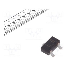 50 pcs : 2SC2712-GR(TE85L,F - Transistor: NPN, bipolar, 50V, 0.15A, 0.15W, SC59
