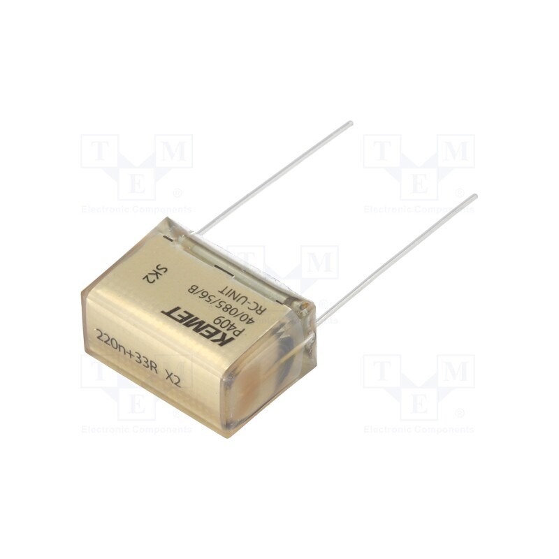 10 pcs : P409CP224M275AH330 - Capacitor: paper, X2, 220nF, 275VAC, 20.3mm, ±20%, THT, P409, 630VDC