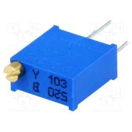 20 pcs : T910Y-10K - Potentiometer: mounting, multiturn, 10kΩ, 500mW, THT, ±10%, linear
