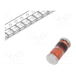 50 pcs : LL43-GS08 - Diode: Schottky switching, SMD, 30V, 0.2A, 5ns, MiniMELF,SOD80