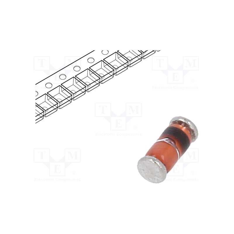 50 pcs : LL43-GS08 - Diode: Schottky switching, SMD, 30V, 0.2A, 5ns, MiniMELF,SOD80