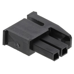 2400 pcs - TE Connectivity, Micro MATE-N-LOK Female Connector Housing, 3mm Pitch, 2 Way, 2 Row