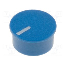 20 pcs : K85 CAPS BLUE - Cap, thermoplastic, push-in, Pointer: white, blue