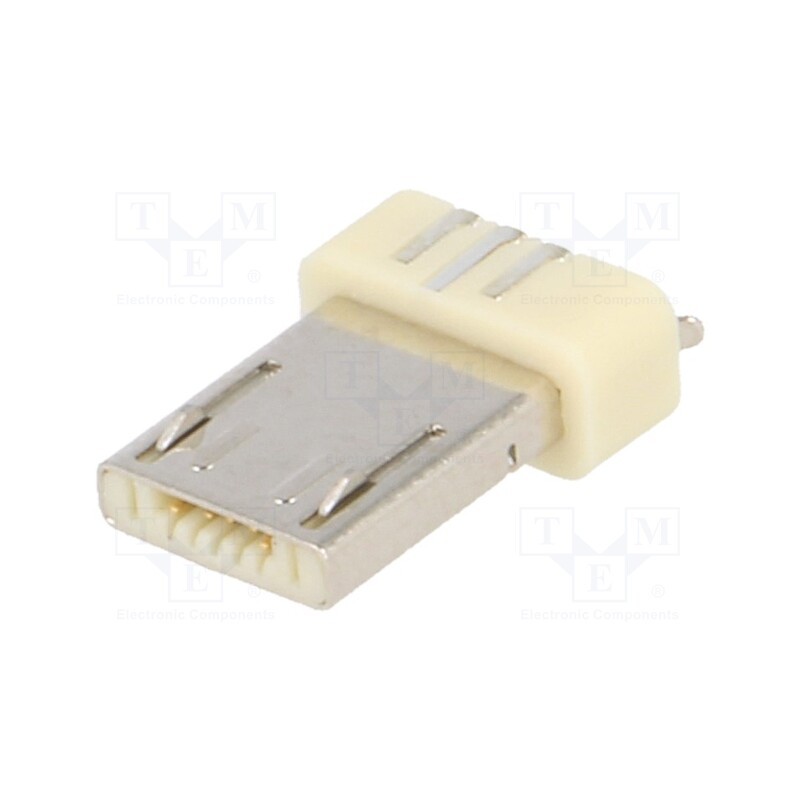 10 pcs : ESB22A112101Z - Plug, eMobility, for molding, soldering, PIN: 5, USB 2.0, 0.65mm