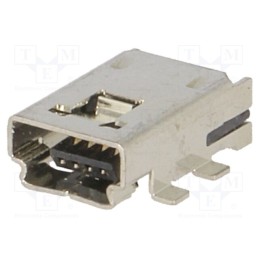 10 pcs : ESB33100000Z - Socket, USB A mini, SMT, PIN: 4, horizontal