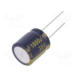 10 pcs : EEUFC1V182S - Capacitor: electrolytic, low ESR, THT, 1800uF, 35VDC, Ø18x20mm