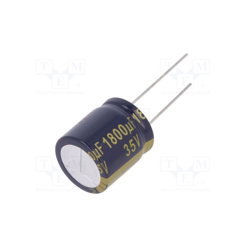 10 pcs : EEUFC1V182S - Capacitor: electrolytic, low ESR, THT, 1800uF, 35VDC, Ø18x20mm