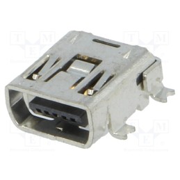 10 pcs : ESB35101000Z - Socket, USB C, SMT, PIN: 5, horizontal