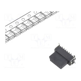 10 pcs : ESMC-F-12-SGS-SMT-B-PP-T/R - Connector: PCB to PCB, female, PIN: 12, 1.27mm, -55÷125°C, UL94V-0