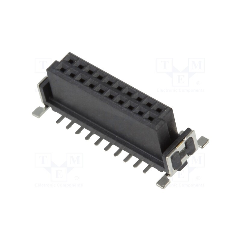 10 pcs : ESMC-F-20-SGS-SMT-A-PP-T/R - Connector: PCB to PCB, female, PIN: 20, 1.27mm, -55÷125°C, UL94V-0