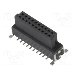 10 pcs : ESMC-F-20-SGS-SMT-B-PP-T/R - Connector: PCB to PCB, female, PIN: 20, 1.27mm, -55÷125°C, UL94V-0