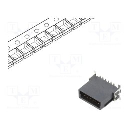 10 pcs : ESMC-M-12-SGS-SMT-C-PP-T/R - Connector: PCB to PCB, male, PIN: 12, 1.27mm, -55÷125°C, UL94V-0