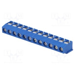 10 pcs : ETB11120B000Z - PCB terminal block, angled 90°, 5mm, ways: 12, on PCBs, 2.5mm2