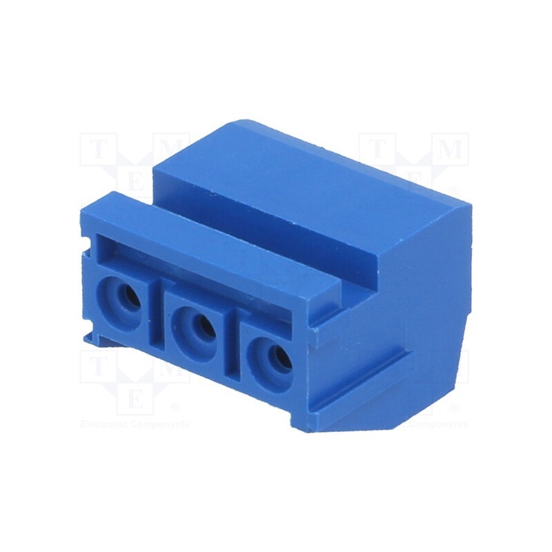 10 pcs : ETB16030B000Z - Pluggable terminal block, Contacts ph: 5mm, ways: 3, angled 90°