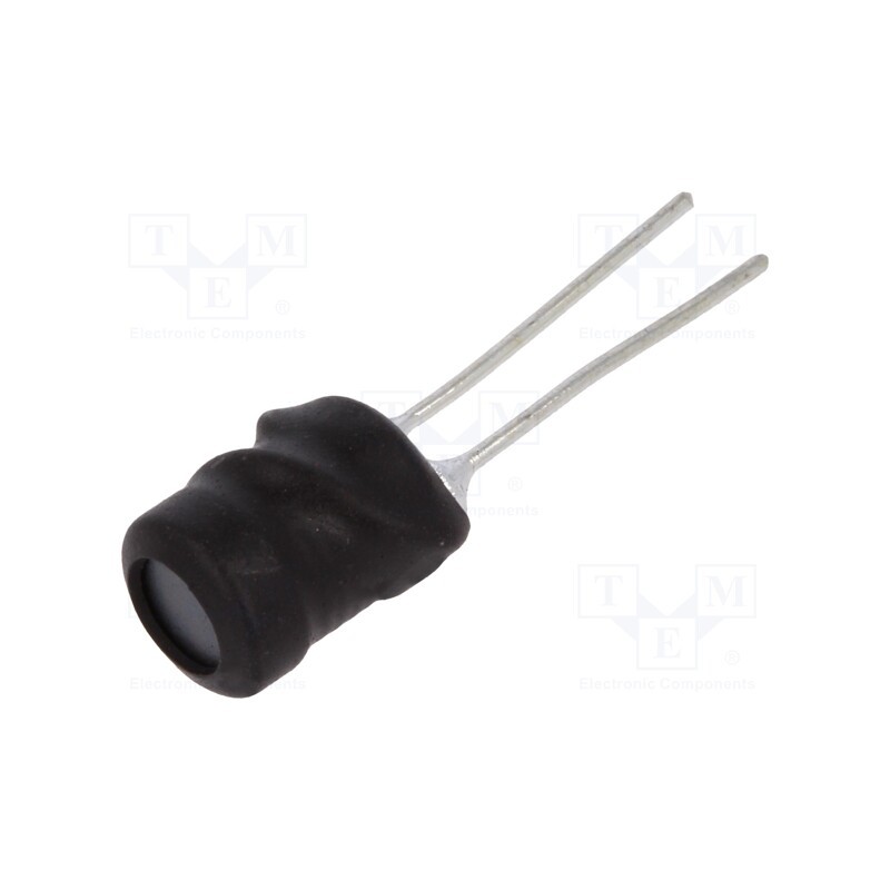 50 pcs : COIL0608-0.001 - Inductor: wire, THT, 1uH, 5A, 10.18mΩ, ±20%, Ø7.5x9.5mm, vertical
