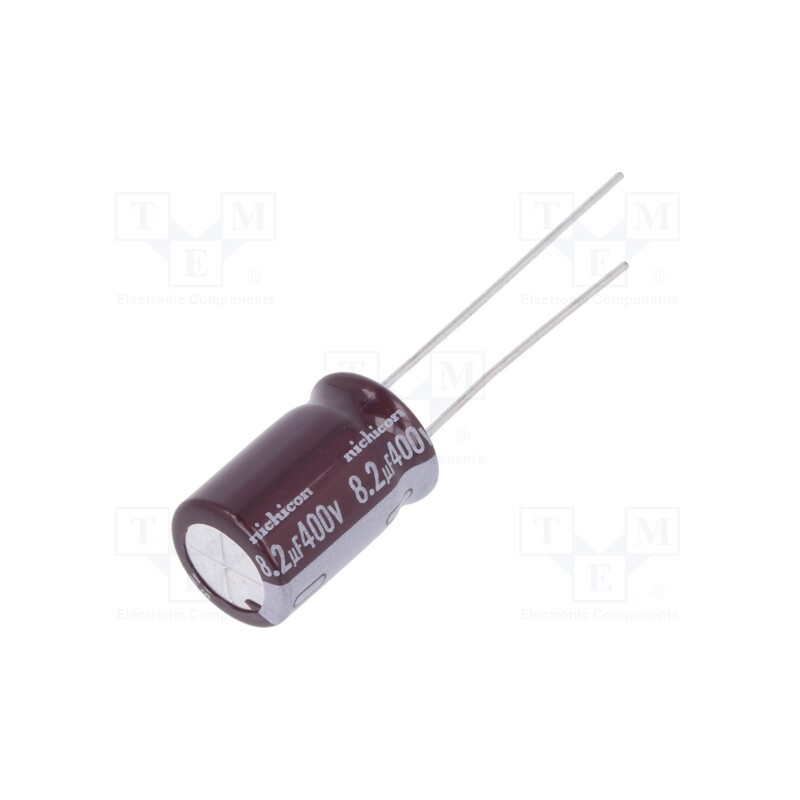 50 pcs : ULD2G8R2MPD1TD - Capacitor: electrolytic, THT, 8.2uF, 400VDC, Ø10x16mm, Pitch: 5mm