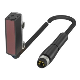 1 pcs - BALLUFF Diffuse Photoelectric Sensor, Barrel Sensor, 150 mm Detection Range