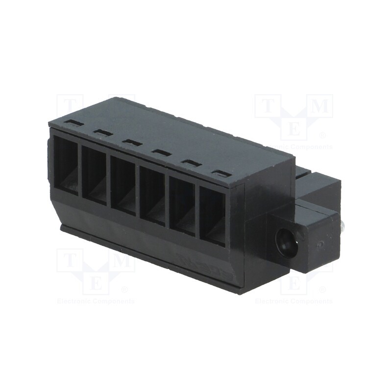 10 pcs : ETB86060K000Z - Pluggable terminal block, 3.5mm, ways: 6, straight, plug, female