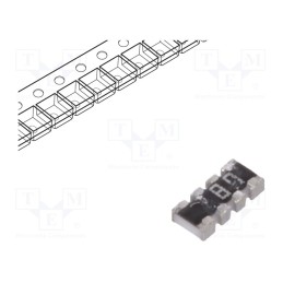 500 pcs : YC124-JR-07680RL - Resistor network: Y, SMD, 680Ω, ±5%, 62.5mW, No.of resistors: 4