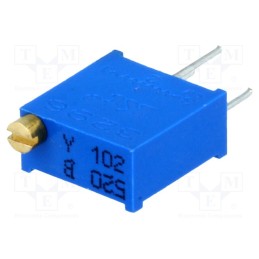 20 pcs : T910Y-1K - Potentiometer: mounting, multiturn, 1kΩ, 500mW, THT, ±10%, linear
