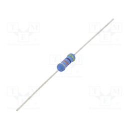 50 pcs : 1-1625886-9 - Resistor: metal oxide, 47kΩ, 1W, ±5%, Ø3.5x10mm, -55÷155°C