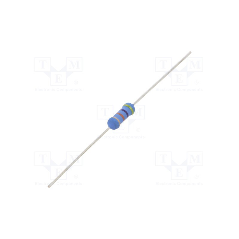50 pcs : 1-1625886-9 - Resistor: metal oxide, 47kΩ, 1W, ±5%, Ø3.5x10mm, -55÷155°C