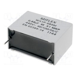 20 pcs : J34FV468MA - Capacitor: polypropylene, 680nF, 31x24x14mm, THT, ±20%, 27.5mm