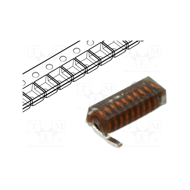 50 pcs : JAS1340-8.8 - Air coil, SMD, 1340, 8.8nH, 1.6A, 12mΩ