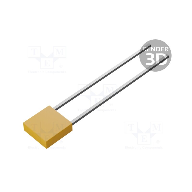 10 pcs : CK06BX105K - Capacitor: ceramic, MLCC, 1uF, 50V, ±10%, THT, 5.08mm, bag