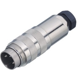 1 pcs - Binder Circular Connector, 2 Contacts, Cable Mount, M16 Connector, Plug, Male, IP67, 423 Series