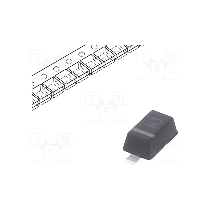 50 pcs : BAV21W RHG - Diode: rectifying, SMD, 250V, 200mA, 50ns, SOD123F, Ufmax: 1.25V