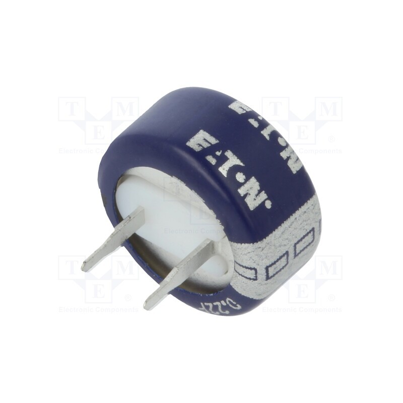 10 pcs : KR-5R5C224-R - Supercapacitor, THT, 220mF, 5.5VDC, -20÷80%, Ø13.5x6.5mm, 75Ω